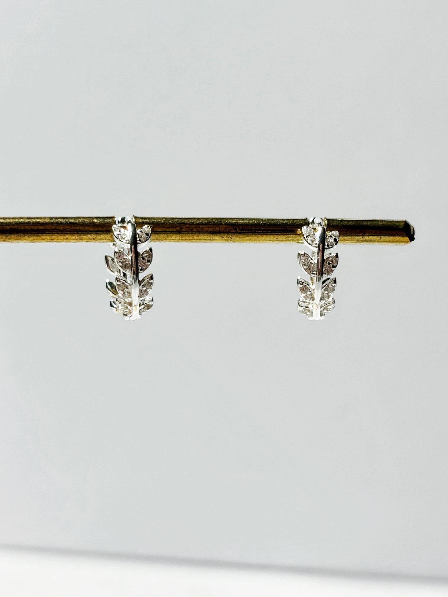 Aros argolla hojas