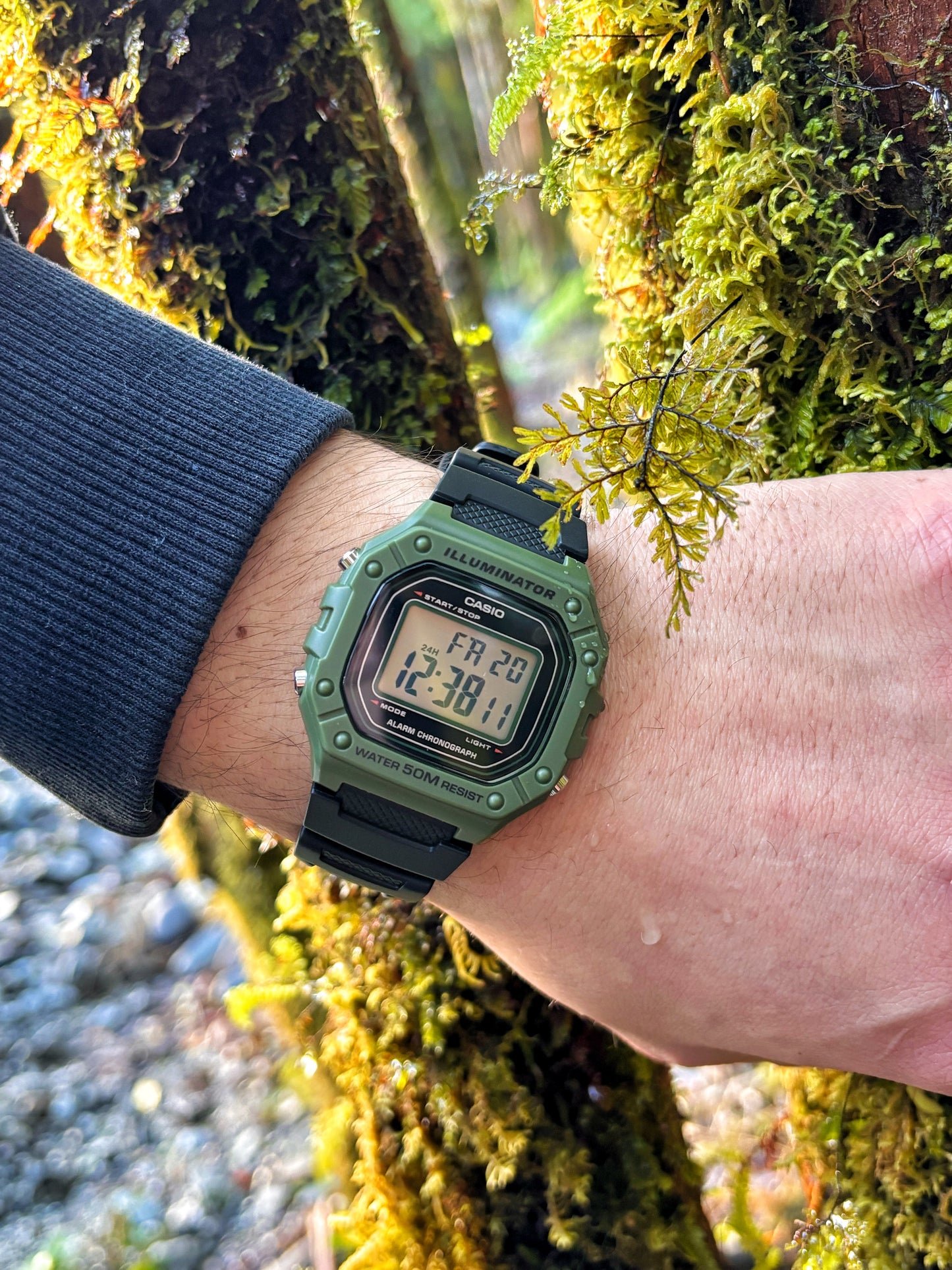 Reloj marca casio W-218-3AVDF