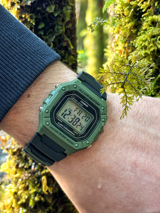 Reloj marca casio W-218-3AVDF