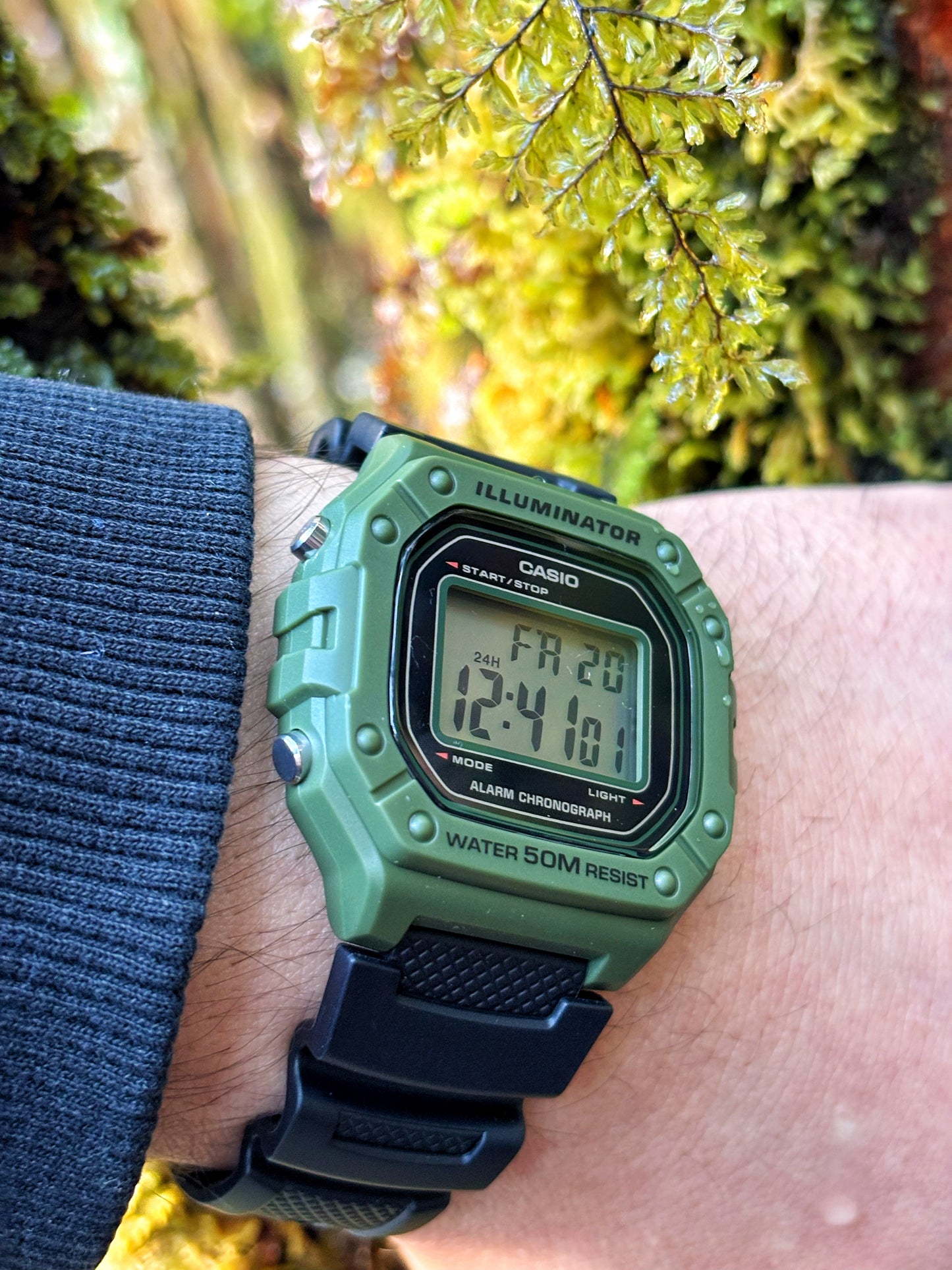 Reloj marca casio W-218-3AVDF