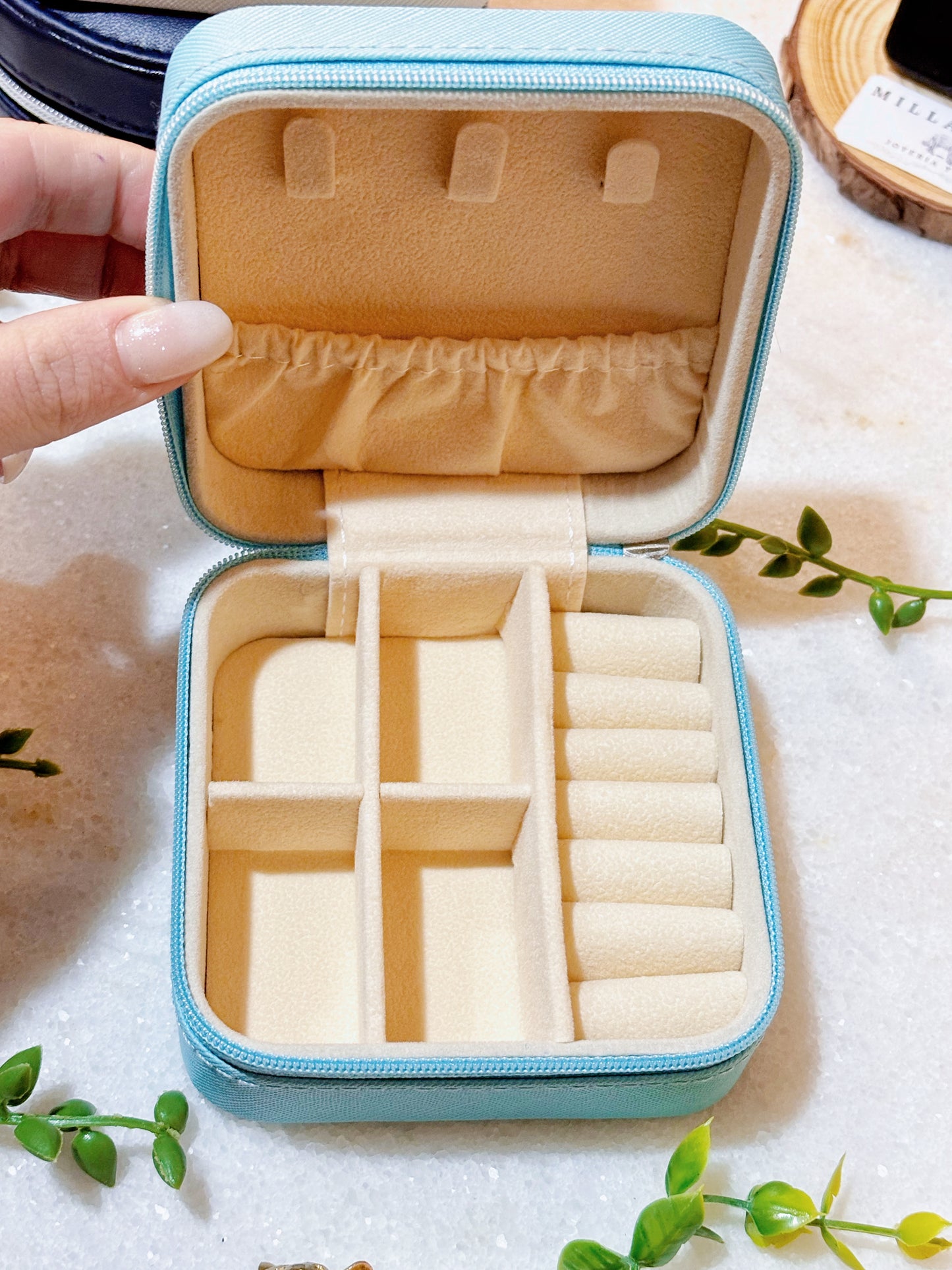 Joyero organizador compacto