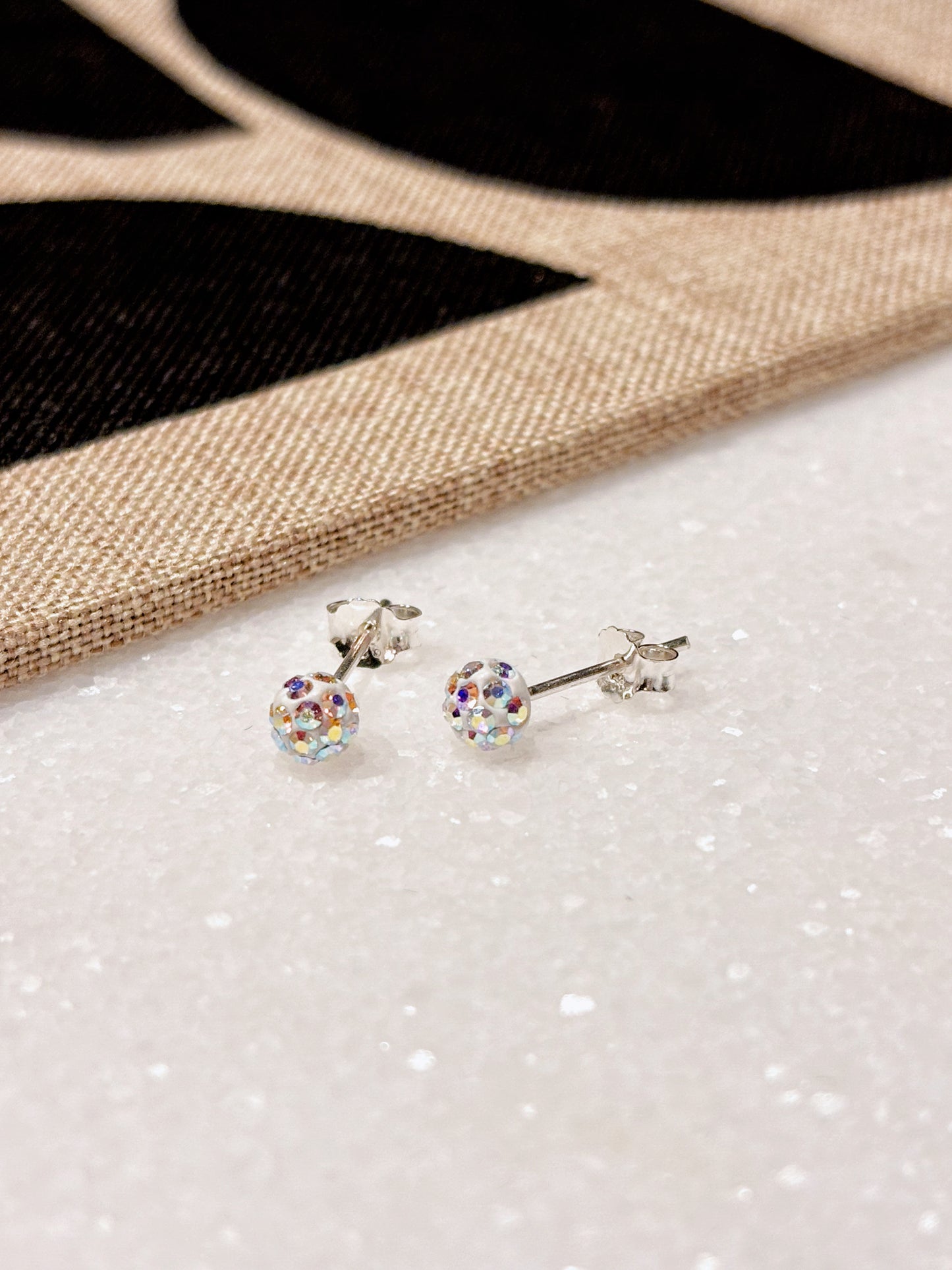 Aros cristales tornasol