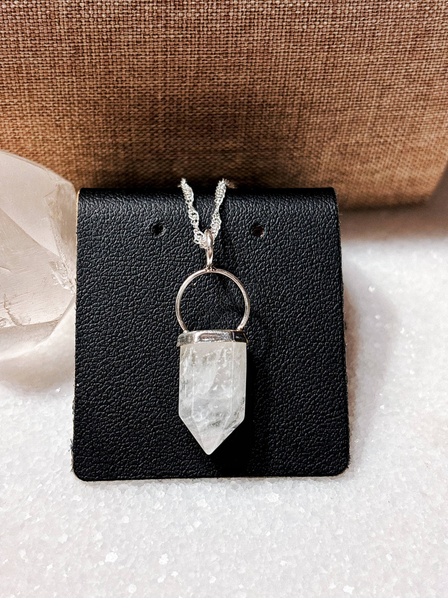 Collar cuarzo blanco