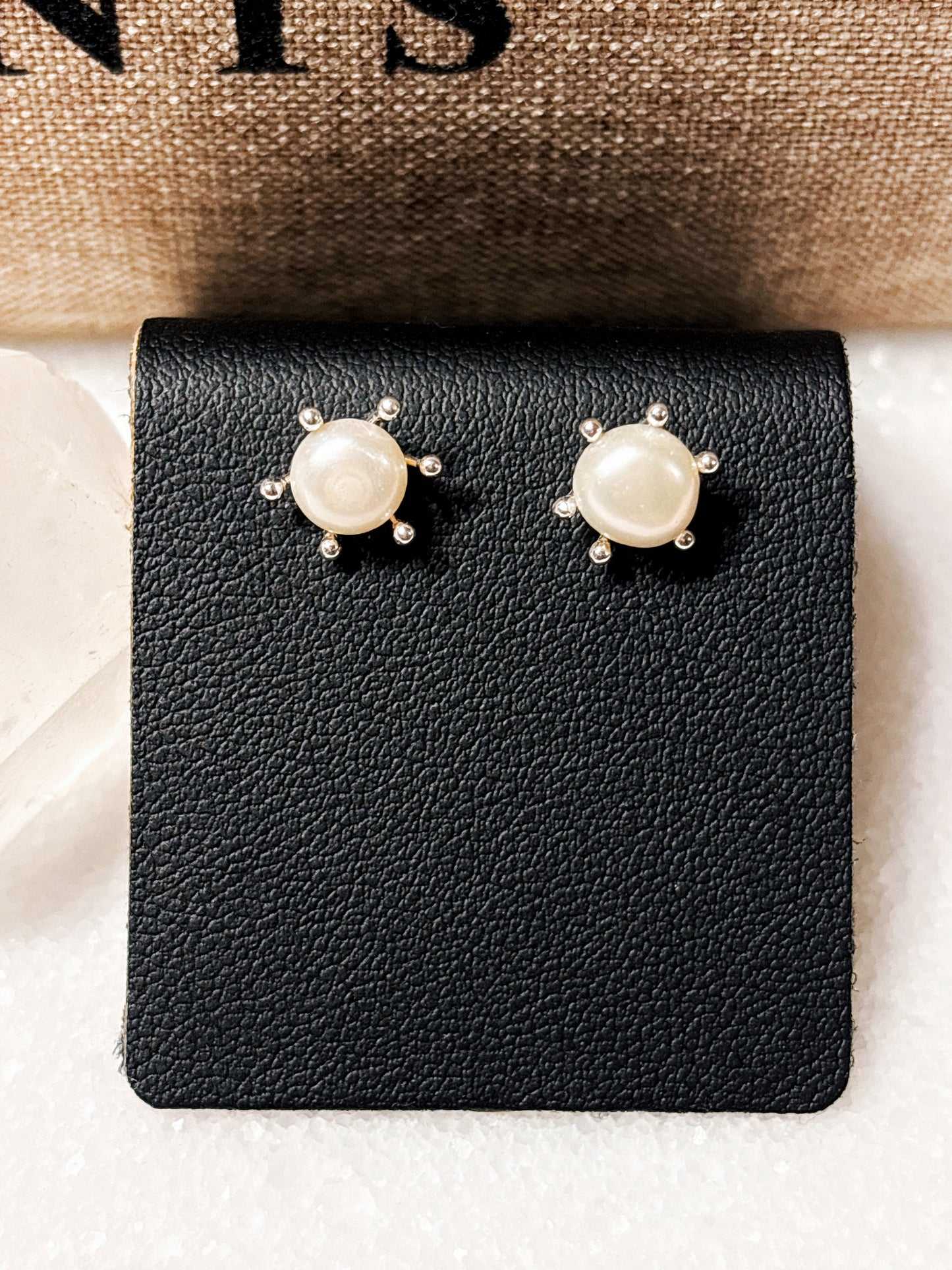 Aros perlas de rio 6mm