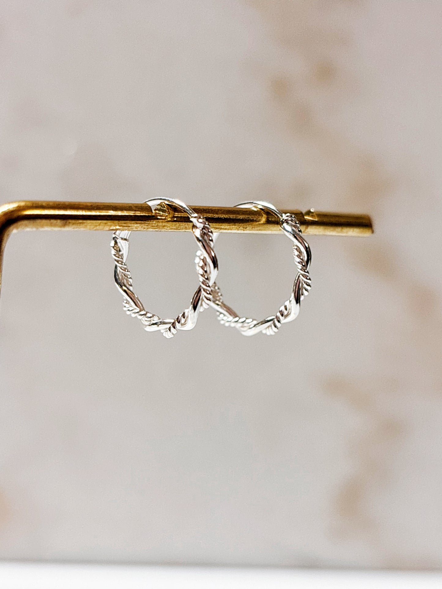 Aros argolla trenzada 16mm