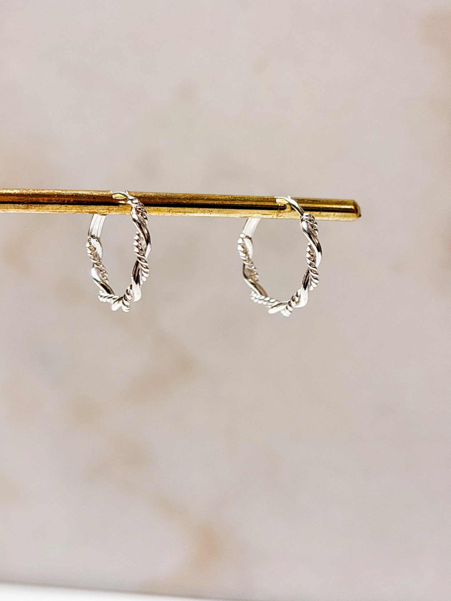 Aros argolla trenzada 16mm