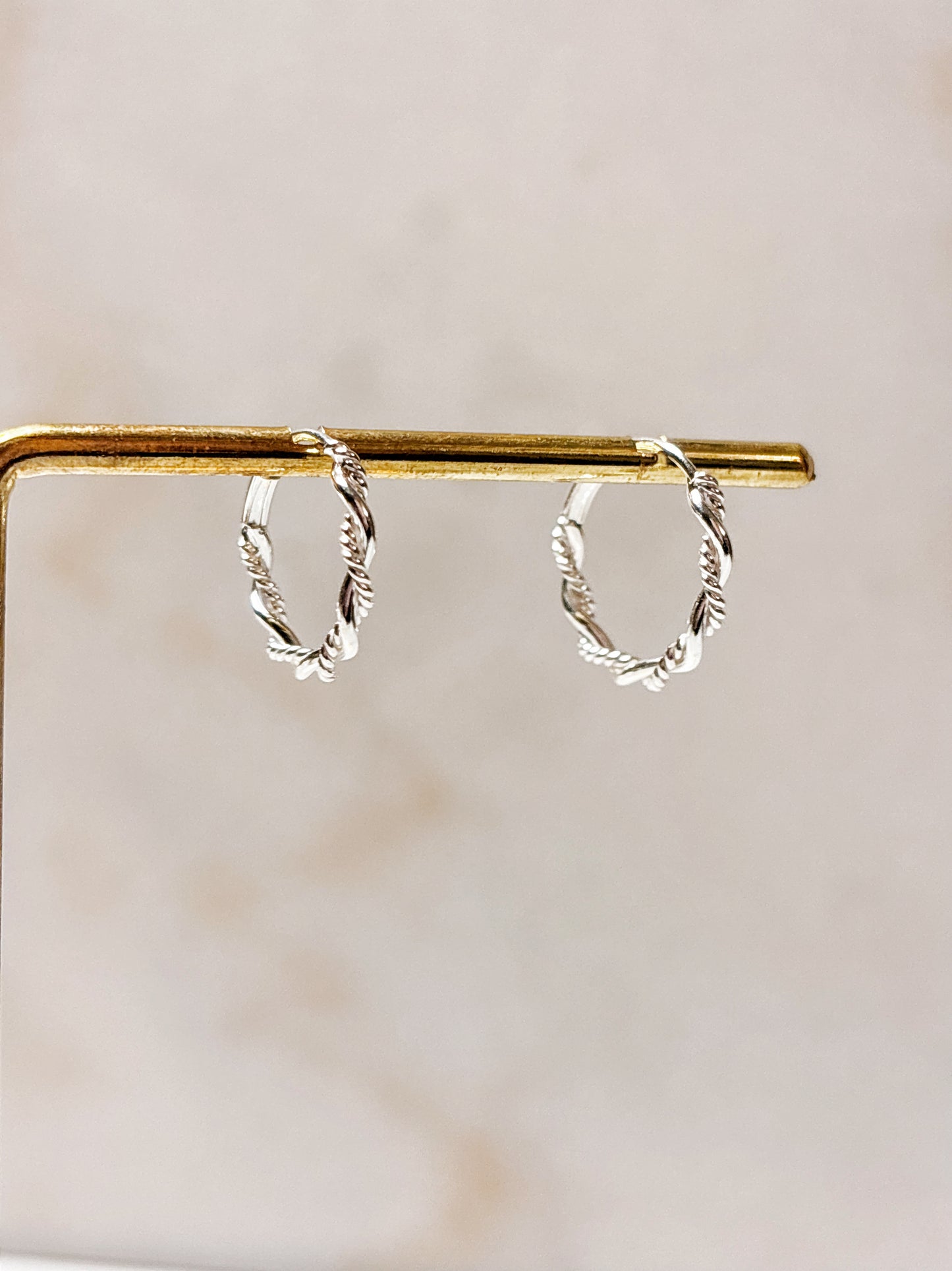 Aros argolla trenzada 16mm