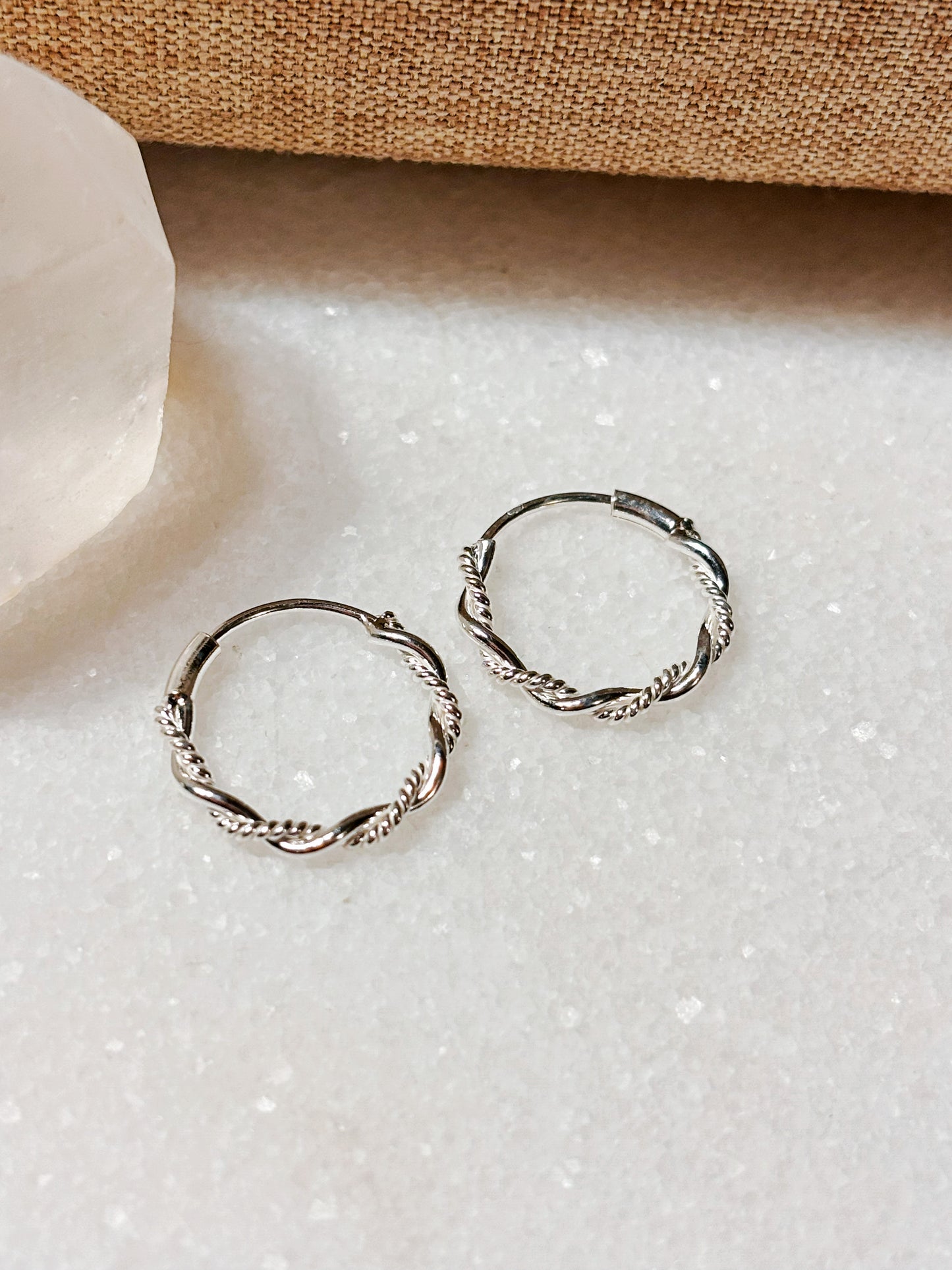 Aros argolla trenzada 16mm