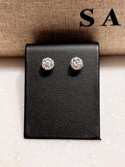 Aros cristales Swarovski blancos