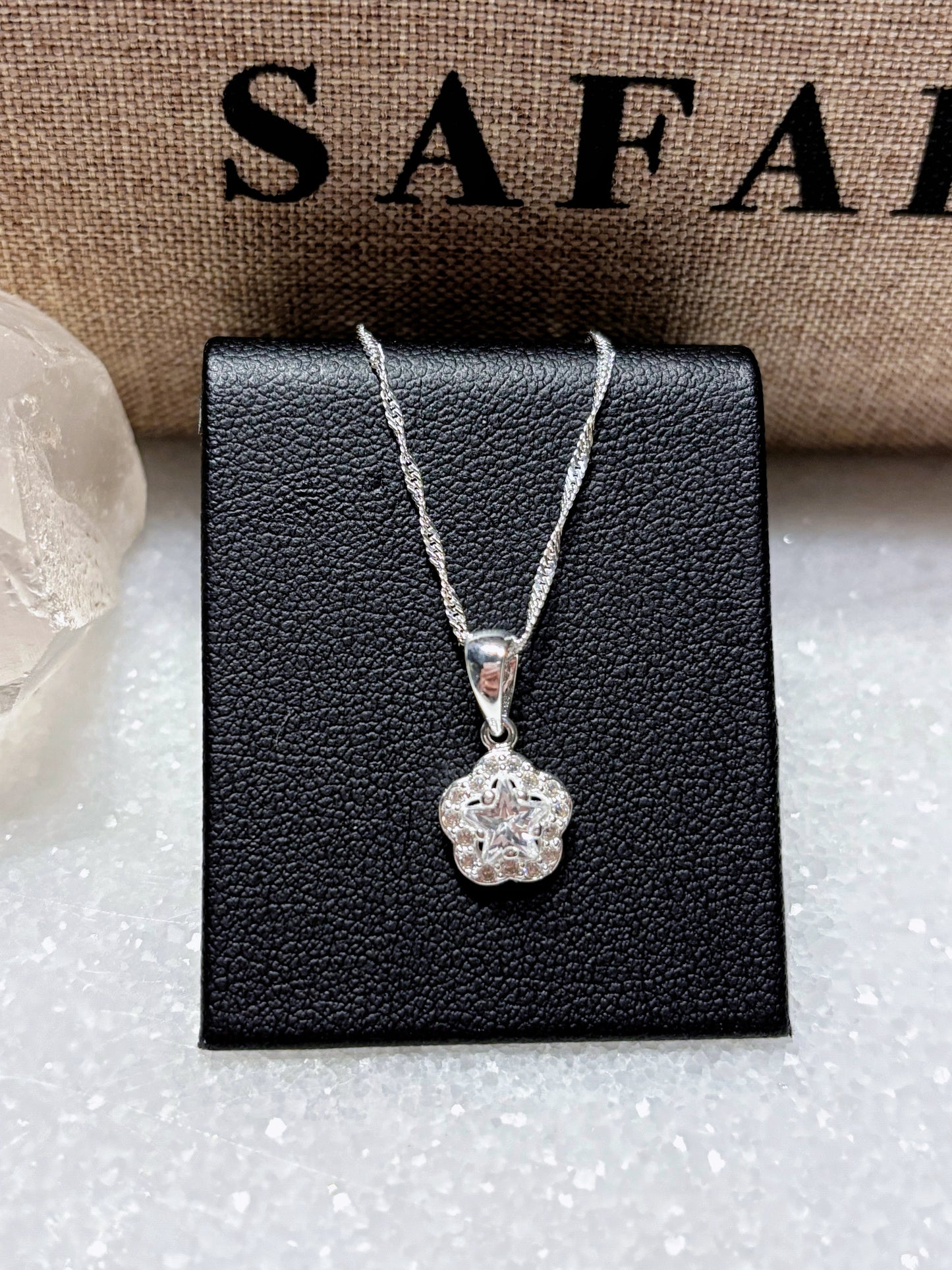 Conjunto flor de circón