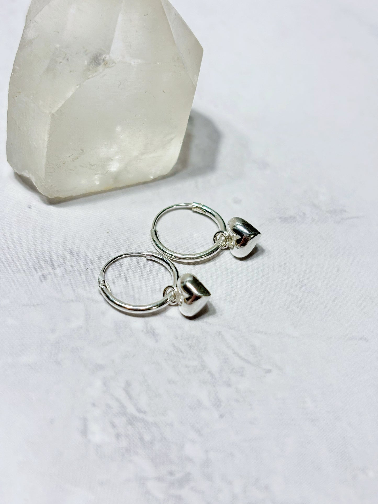 Aros argolla 16 mm corazón chunky