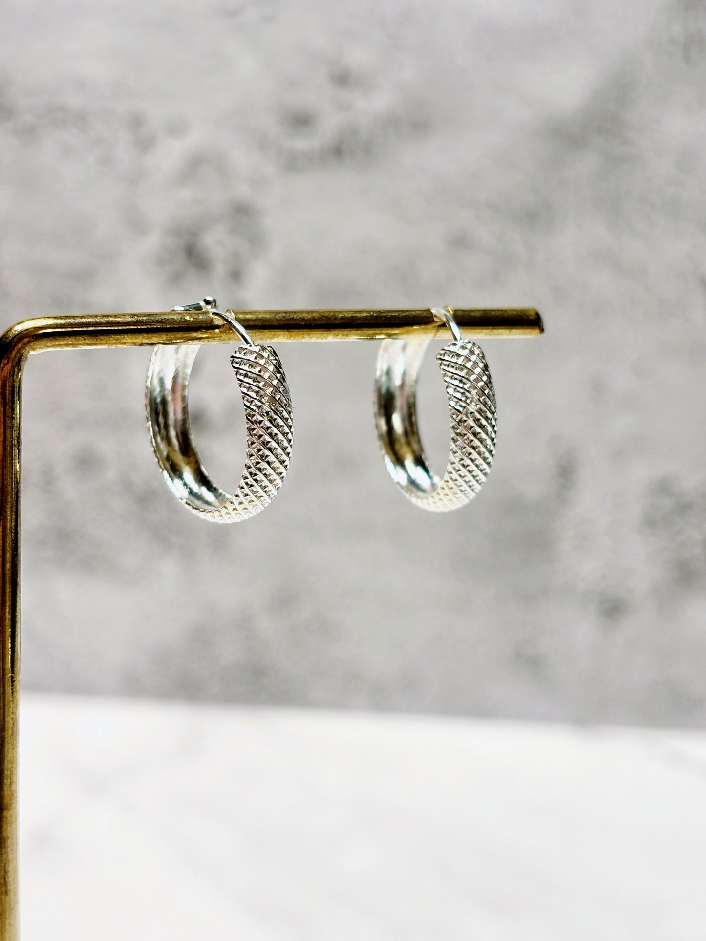 Aros argolla textura 20 mm