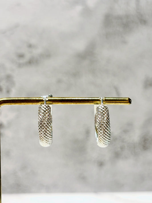 Aros argolla textura 20 mm