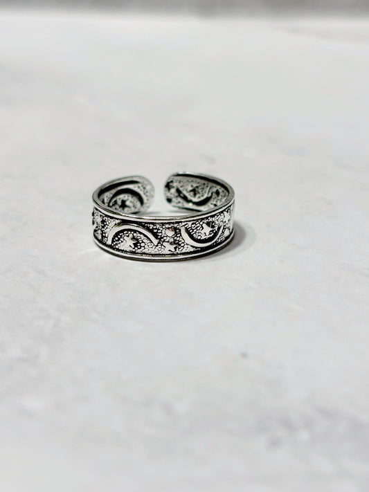 Anillo MIDI luna estrella