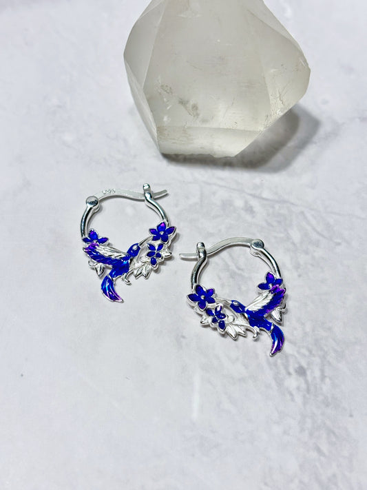 Aros argollas colibrí