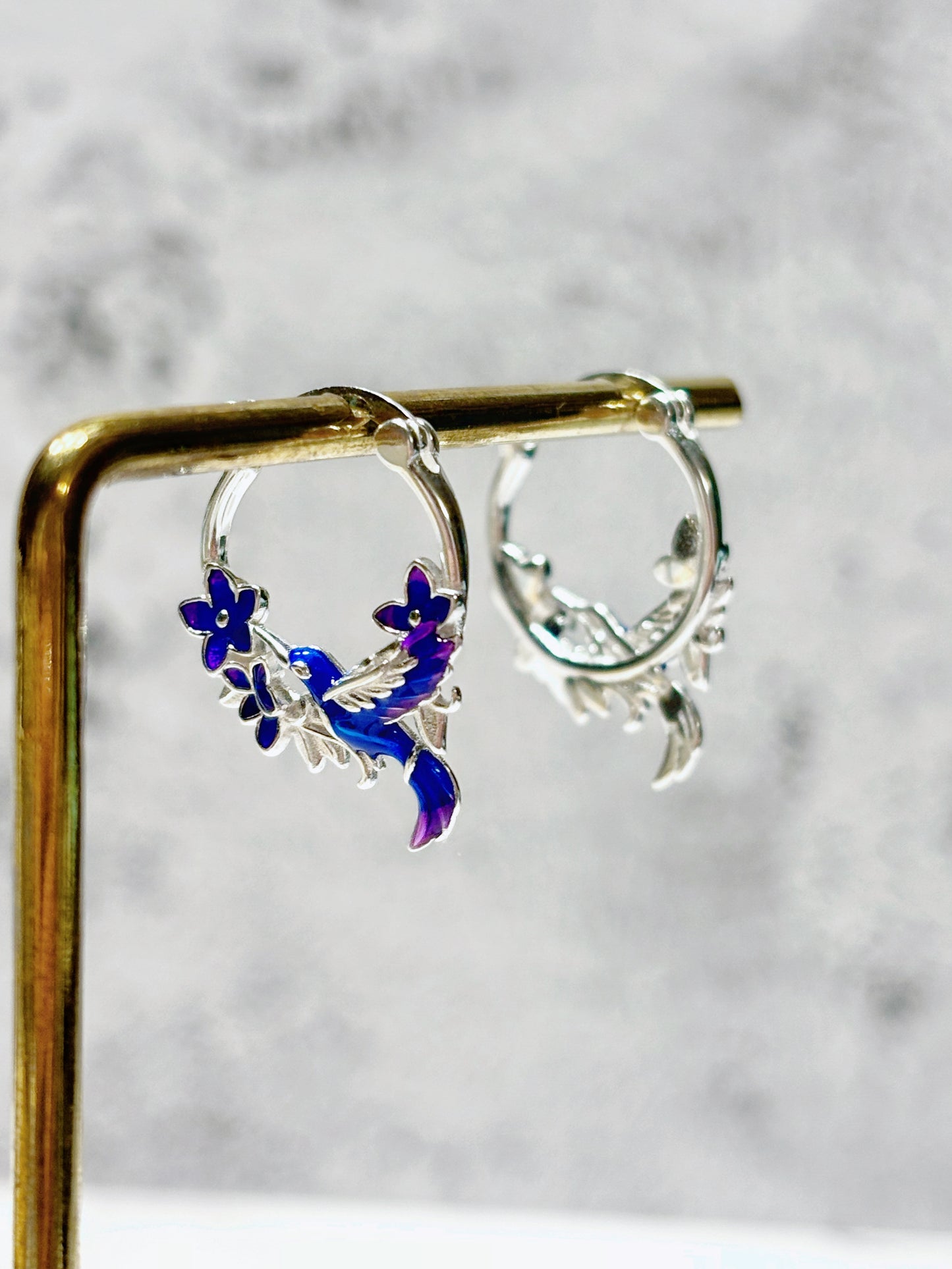 Aros argollas colibrí