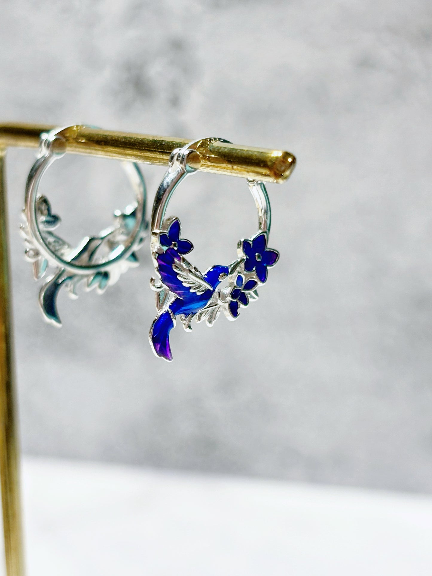 Aros argollas colibrí