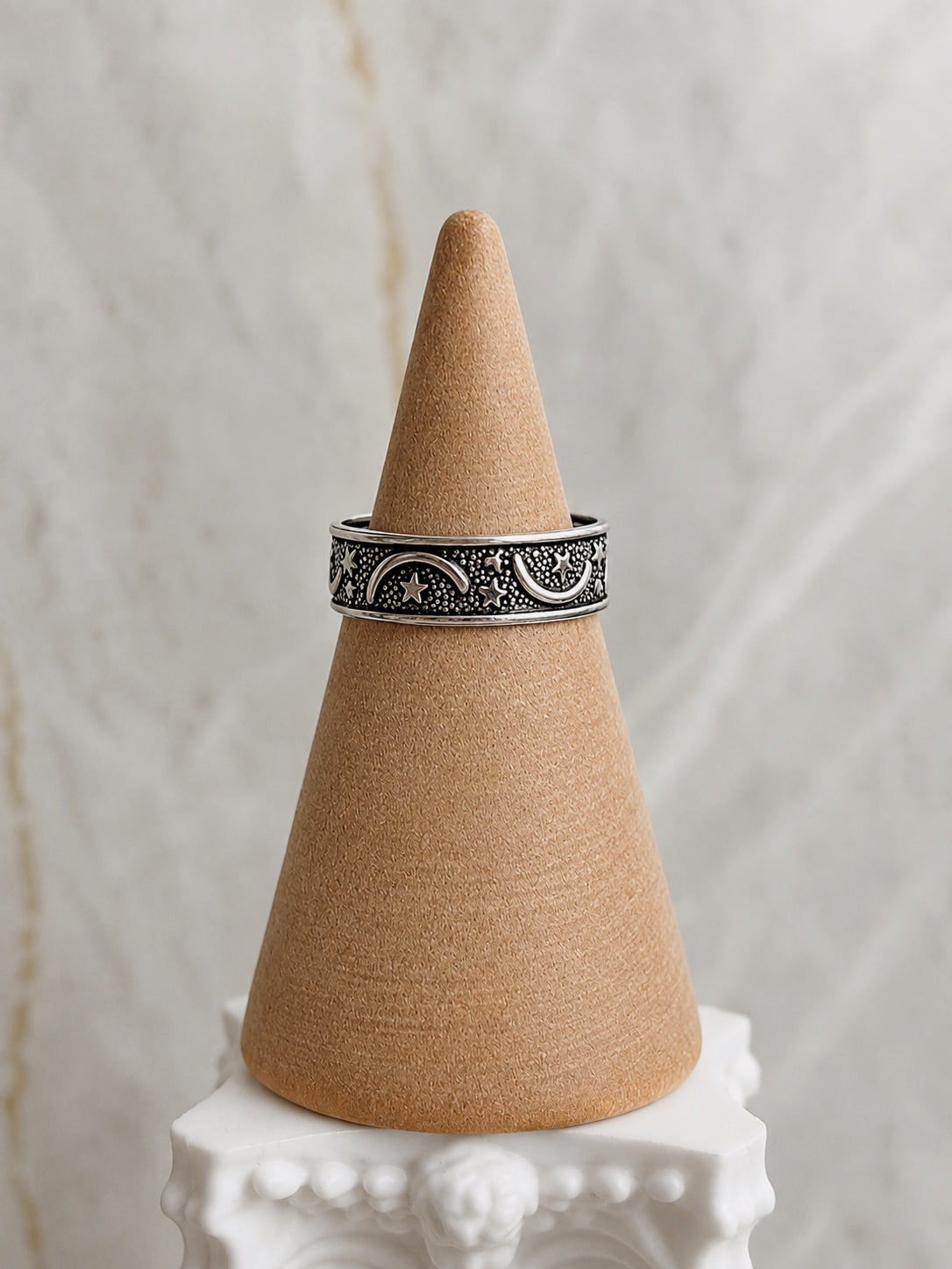 Anillo Midi Luna y Estrellas