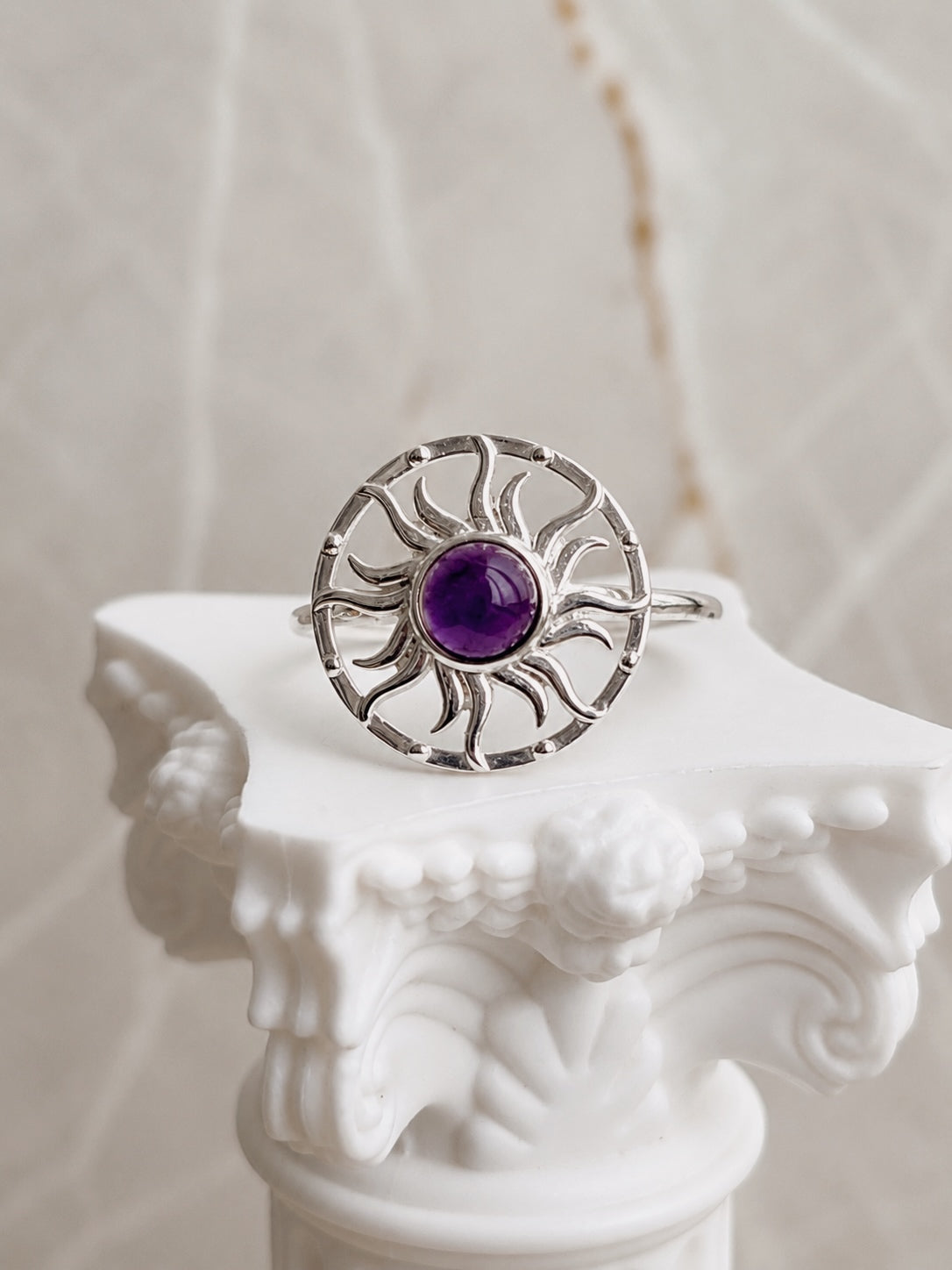 Anillo Sol con Amatista