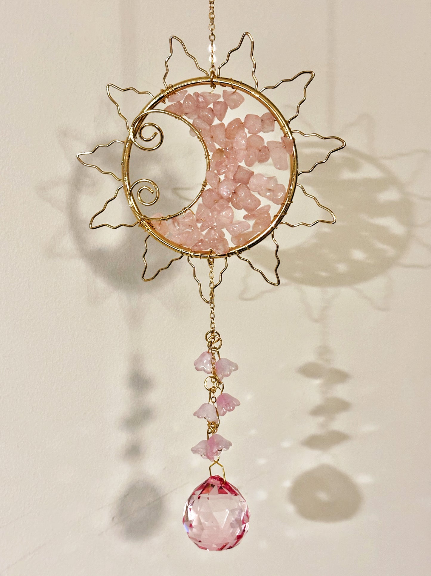 Atrapasol sol luna cristales y piedras