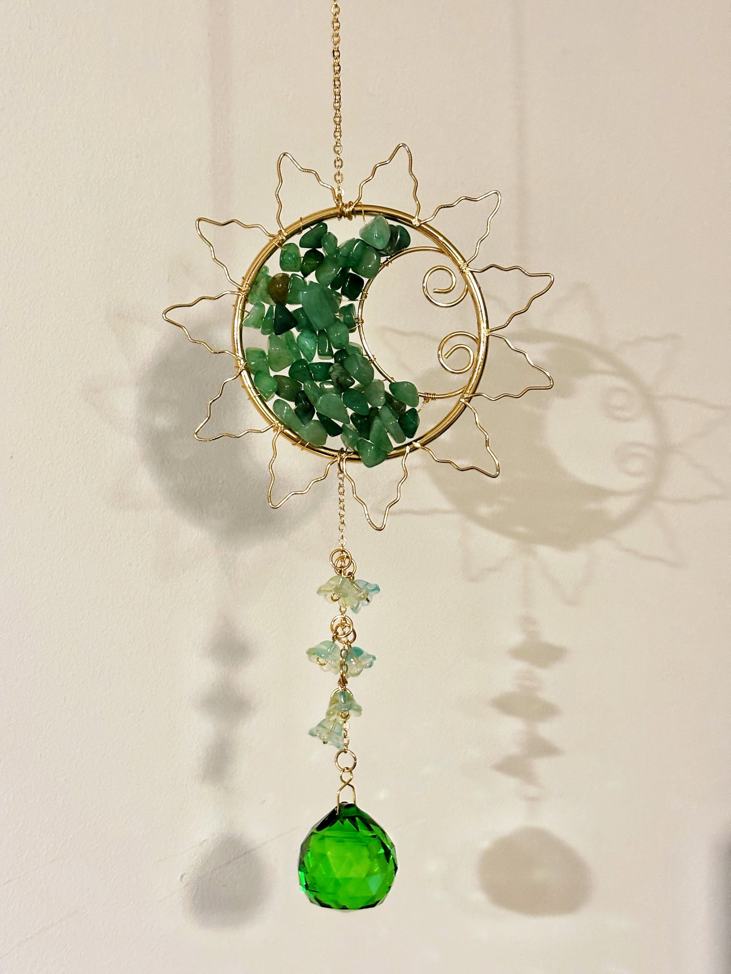 Atrapasol sol luna cristales y piedras