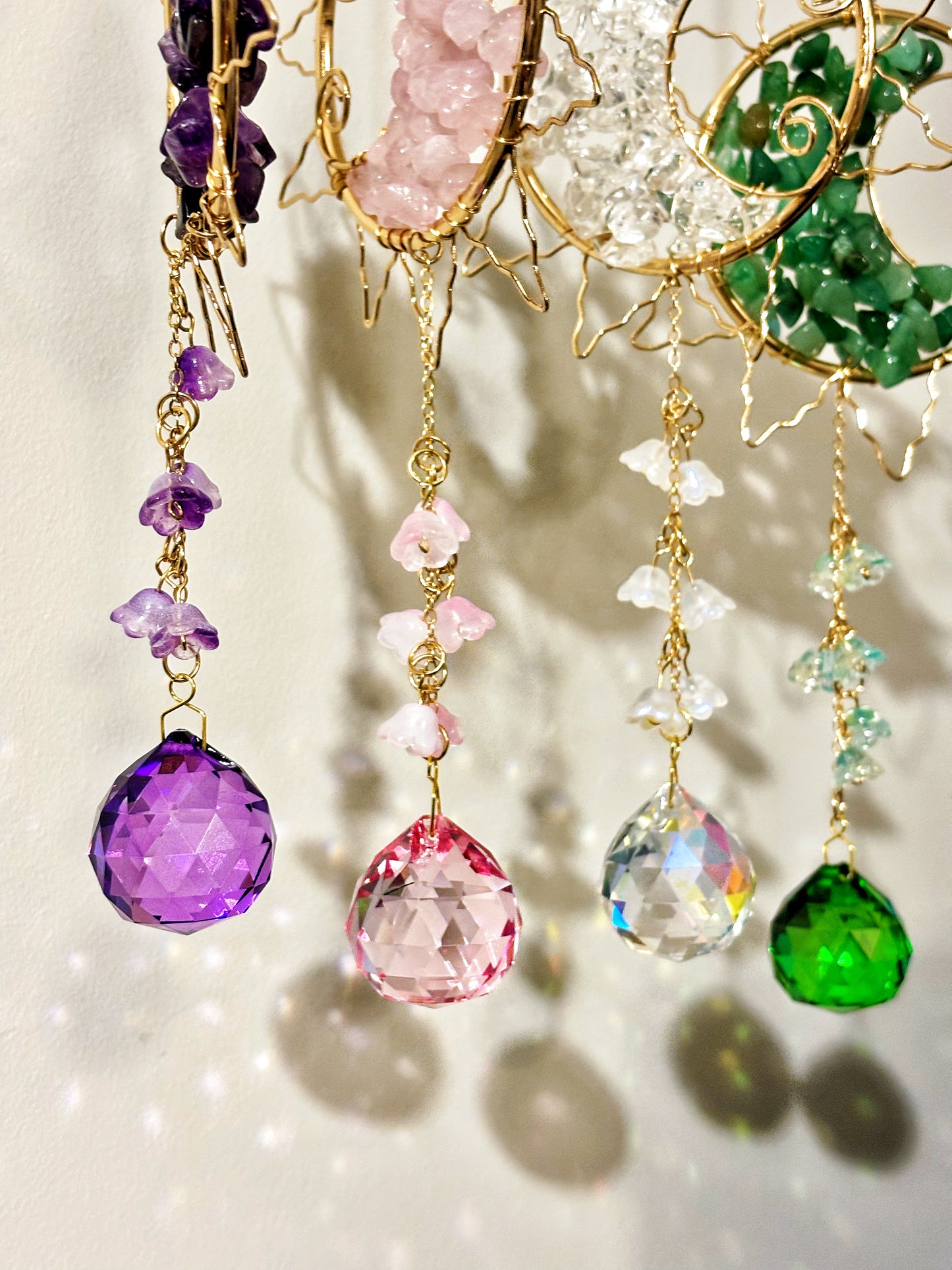 Atrapasol sol luna cristales y piedras