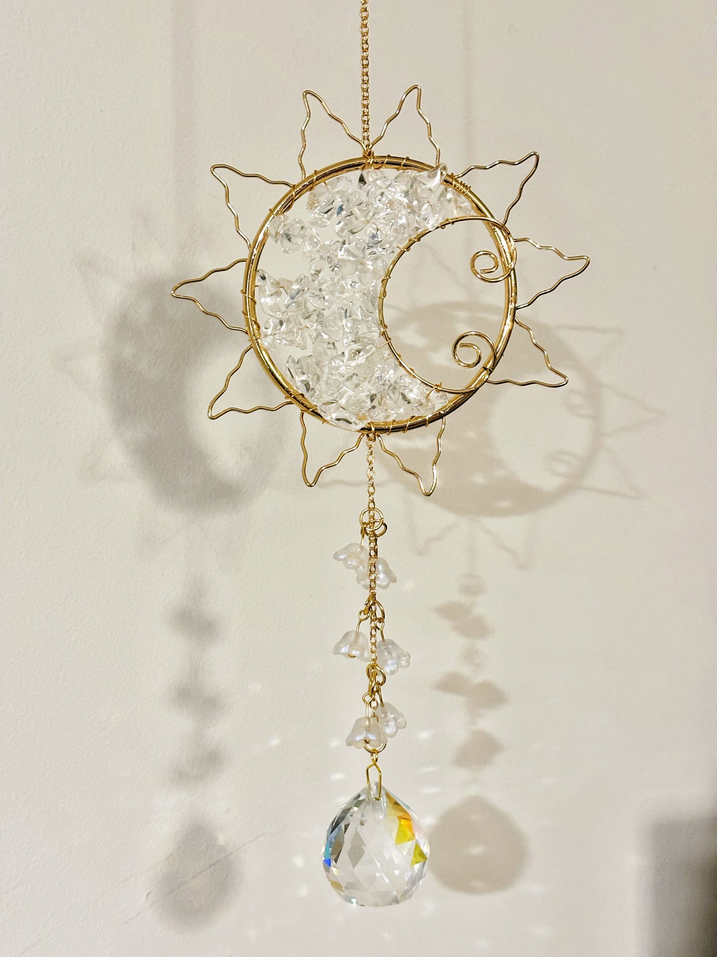 Atrapasol sol luna cristales y piedras