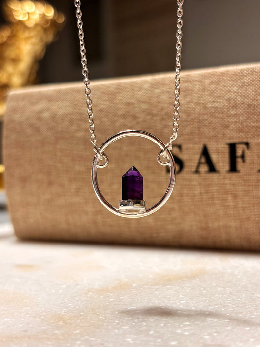 Collar punta de Amatista